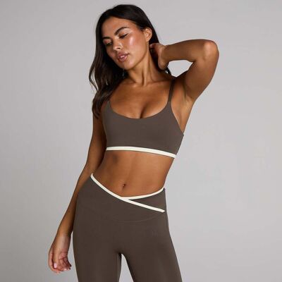 MyProtein Sujetador deportivo Tempo Contrast para mujer de MP - Chocolate - XS MyProtein Sujetador deportivo Tempo Contrast para mujer de MP - Chocolate - XS