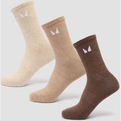 MyProtein MP Unisex Crew Socks (3 Pack) - Neutral - UK 2-5 MyProtein MP Unisex Crew Socks (3 Pack) - Neutral - UK 2-5