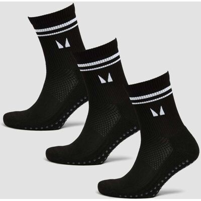 MyProtein Calcetines de pilates de MP (paquete de 3 pares) - Negro - UK 2-5 MyProtein Calcetines de pilates de MP (paquete de 3 pares) - Negro - UK 2-5