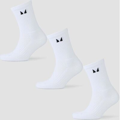 MyProtein Calcetines para correr de MP (paquete de 3 pares) - Blanco - UK 2-5 MyProtein Calcetines para correr de MP (paquete de 3 pares) - Blanco - UK 2-5