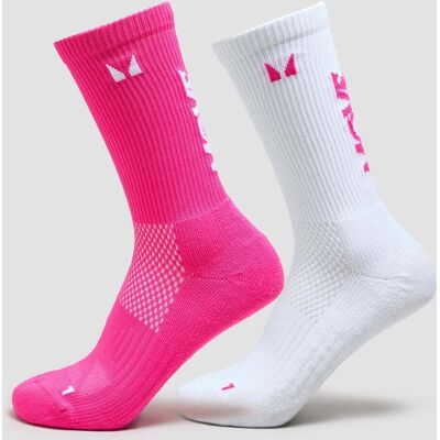 MyProtein Calcetines para correr Move Club de MP (paquete de 2) - Rosa caramelo - UK 9-11 MyProtein Calcetines para correr Move Club de MP (paquete de 2) - Rosa caramelo - UK 9-11