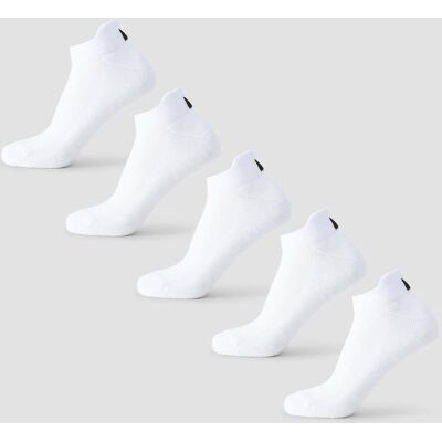 MyProtein Calcetines de deporte unisex de MP (paquete de 5 pares) - Blanco - UK 9-11 MyProtein Calcetines de deporte unisex de MP (paquete de 5 pares) - Blanco - UK 9-11