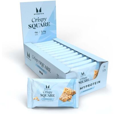 MyProtein Crispy Square - Marshmallow - 12 x 30g - Barrita MyProtein Crispy Square - Marshmallow - 12 x 30g - Barrita