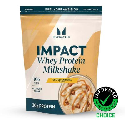 MyProtein Impact Whey Protein Milkshake - 870G - 30raciones - Caramelo Salado MyProtein Impact Whey Protein Milkshake - 870G - 30raciones - Caramelo Salado