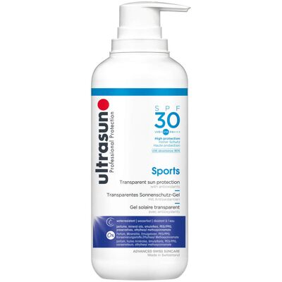 Ultrasun Gel protector solar transparente SPF 30 - Gel solar deportivo Ultrasun Gel protector solar transparente SPF 30 - Gel solar deportivo