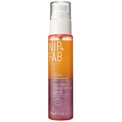 NIP+FAB Peptide Fix 2-in-1 Tone & Top Up SPF50 Mist 4% 75ml NIP+FAB Peptide Fix 2-in-1 Tone & Top Up SPF50 Mist 4% 75ml