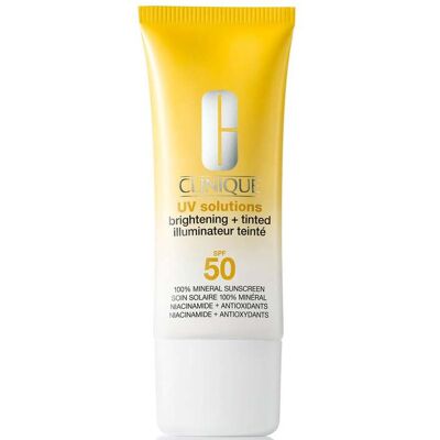 Clinique UV Solutions Brightening + Tinted Sunscreen SPF 50 40ml (Various Shades) - Deep Clinique UV Solutions Brightening + Tinted Sunscreen SPF 50 40ml (Various Shades) - Deep