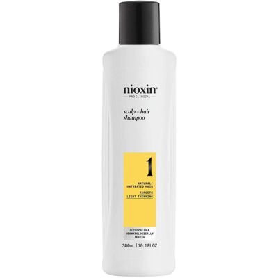 Nioxin Pro Clinical System 1 Champú para Cuero Cabelludo y Engrosamiento del Cabello - Para Cabello Natural con Pérdida Ligera Nioxin Pro Clinical System 1 Champú para Cuero Cabelludo y Engrosamiento del Cabello - Para Cabello Natural con Pérdida Ligera