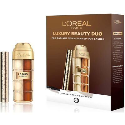 L'Oréal Paris Serum Le Duo X Panorama Mascara Beauty Set L'Oréal Paris Serum Le Duo X Panorama Mascara Beauty Set