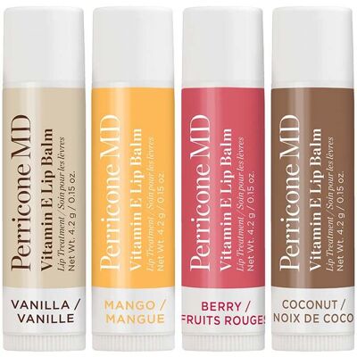 Perricone MD Vitamin E Lip Balm 4-Pack Assortment Perricone MD Vitamin E Lip Balm 4-Pack Assortment