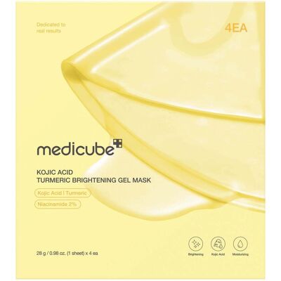 Medicube Kojic Acid Turmeric Brightening Gel Mask(28g*4Pcs) Medicube Kojic Acid Turmeric Brightening Gel Mask(28g*4Pcs)
