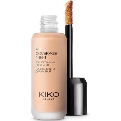 KIKO Milano Full Coverage 2-in-1 Foundation and Concealer 25ml (Various Shades) - 20 Cool Rose KIKO Milano Full Coverage 2-in-1 Foundation and Concealer 25ml (Various Shades) - 20 Cool Rose