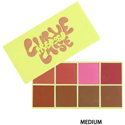 Made By Mitchell Curve Case Pressed Powder Blusher Palette (Various Shades) - Medium Made By Mitchell Curve Case Pressed Powder Blusher Palette (Various Shades) - Medium