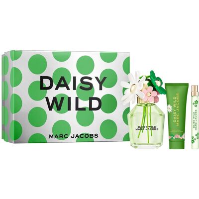 Marc Jacobs Daisy Wild Eau De Parfum for Women and Body Lotion Trio Gift Set 100ml & 10ml & 75ml Marc Jacobs Daisy Wild Eau De Parfum for Women and Body Lotion Trio Gift Set 100ml & 10ml & 75ml