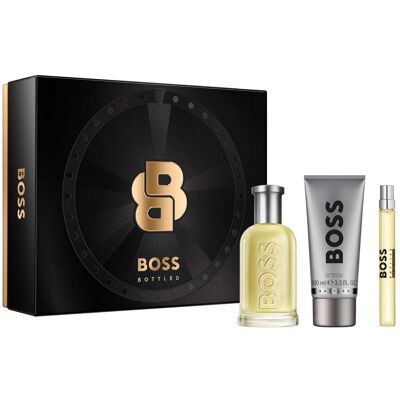 Hugo Boss BOSS Bottled Eau de Toilette for Men and Shower Gel Trio Gift Set 100ml & 10ml Hugo Boss BOSS Bottled Eau de Toilette for Men and Shower Gel Trio Gift Set 100ml & 10ml