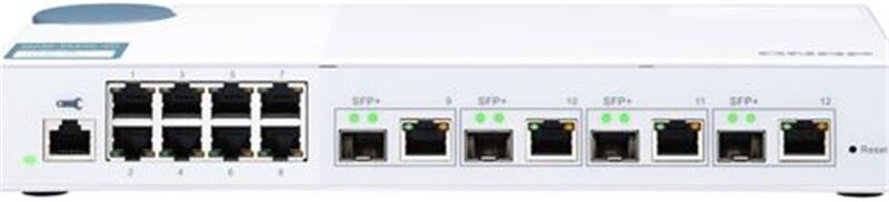 Qnap qsw-m408-4c switch gestionable - 12 puertos (4*puertos combinados sfp+