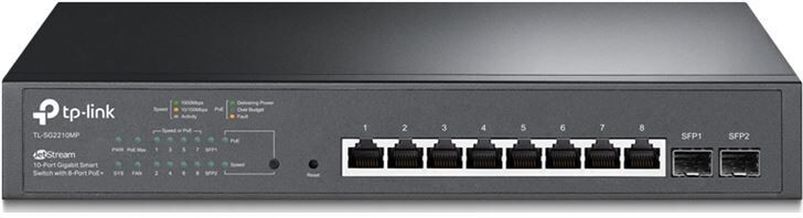 Tp-link cn11164267 switch tp link omada tl-sg2210mp / l2 8x2 5g poe+ 2xsfp 150w