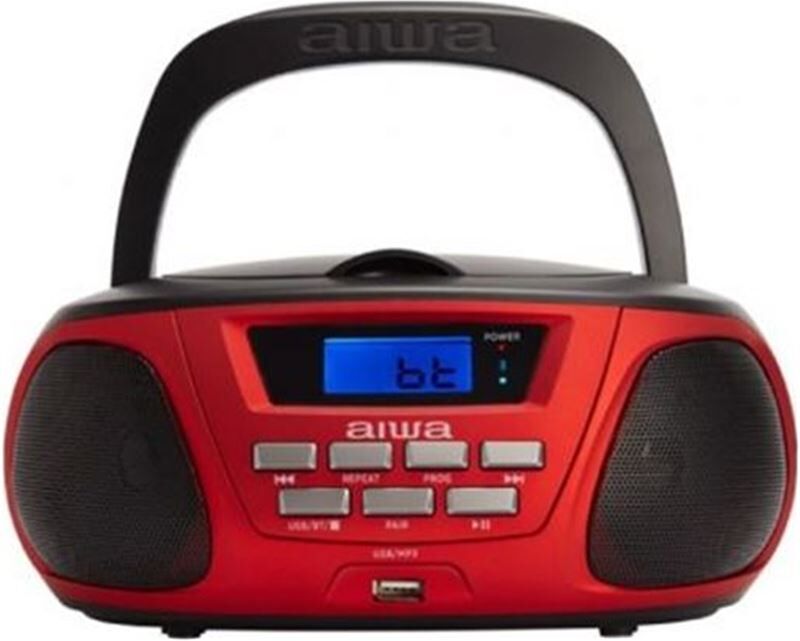 Aiwa bbtu300rd radio cd boombox bbtu300 red cadenas mini/micro