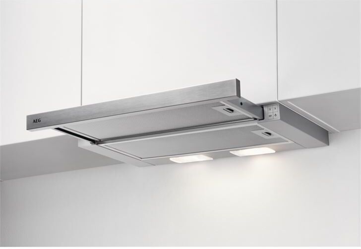 AEG dpb3632s campana extraíble «versa» de 60 cm con control mecánico 3 niveles de potencia potencia máxima de 410 m3/h nivel de