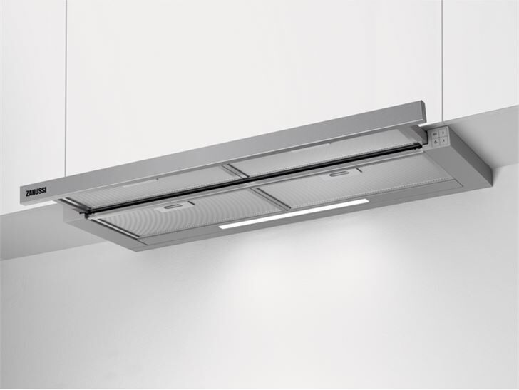 Zanussi zfp419x campana extraíble «line up» de 90 cm con tres niveles de potencia potencia máxima 440 m3/h y nivel de ruido de 6