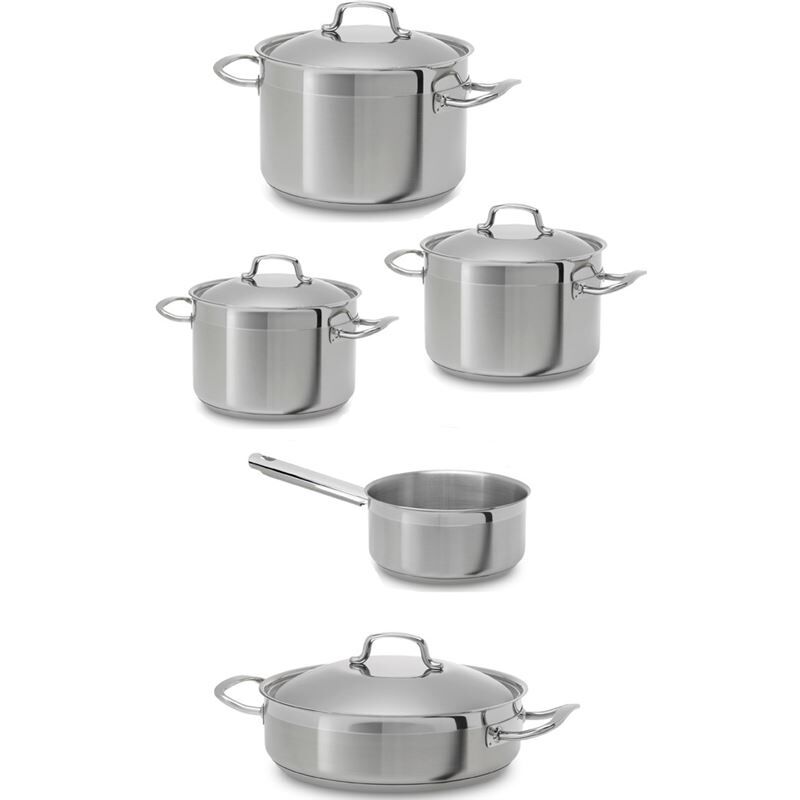 Teka 49004840 set de cocina de 9 piezas en acero inoxidable