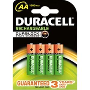 Duracell lr06recarg_1300 pack 4 pilas recargable aa (lr06) 1300 ma