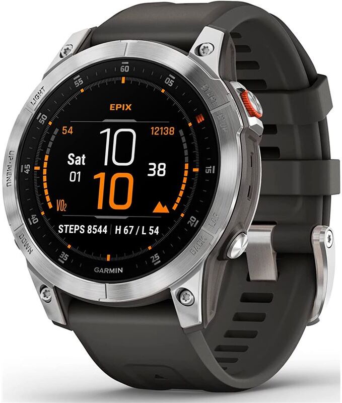 Garmin +25366 #14 epix (gen 2) plata smartwatch 47mm / correa silicona gris 010-02582-01