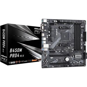 ASRock a0049156 placa base am4 b450m pro4 r2.0 componentes