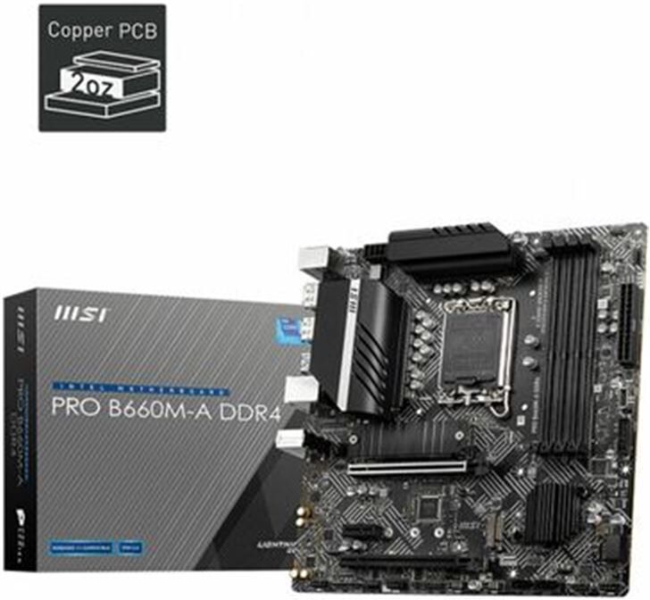 MSI pb01ms156 placa base pro h610m-g d4 1700 matx 2xddr4 a0040839