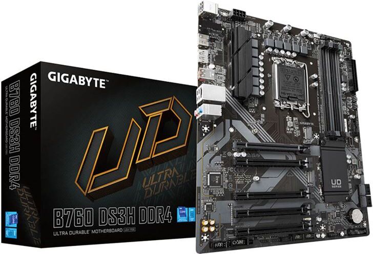 Gigabyte pb211541254 placa base b760 ds3h ddr4 componentes