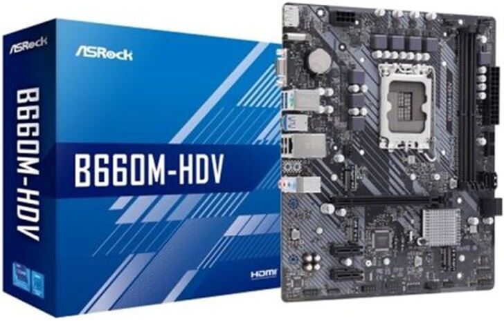 ASRock a0041988 placa base 1700 b660m-hdv ddr4 componentes