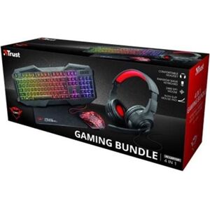 Trust 23148 kit gaming gxt 1180rw auriculares/teclado/ratón/alfombrilla