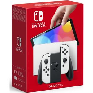 Nintendo 10007454 switch versión oled blanca/ incluye base/ 2 mandos joy-con