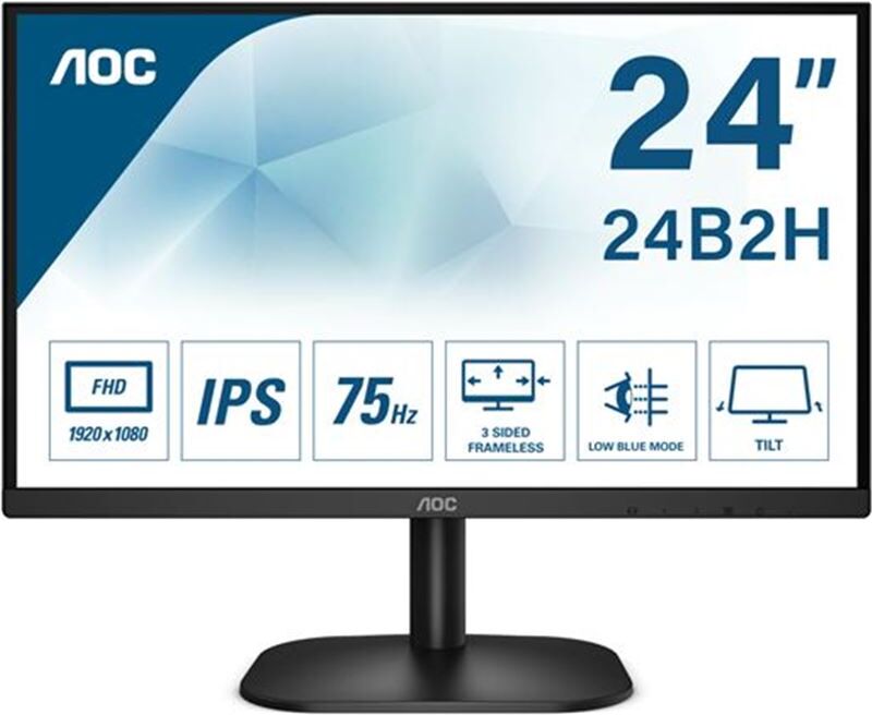 AOC 24b2xh monitor - 23.8''/60.45cm - 1920*1080 full hd - 16:9 - 250cd/m2 -