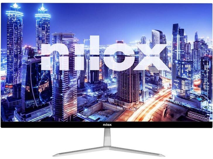 Nilox mn53414238 monitor nxm24fhd01 23 8'' led fhd hdmi vga negro plata