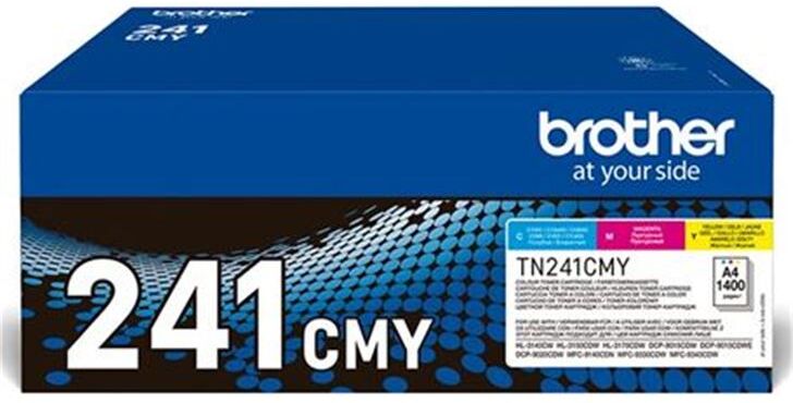 Brother cs42137727 t¾ner original tn241cmy multipack/ cian/ magenta/ am