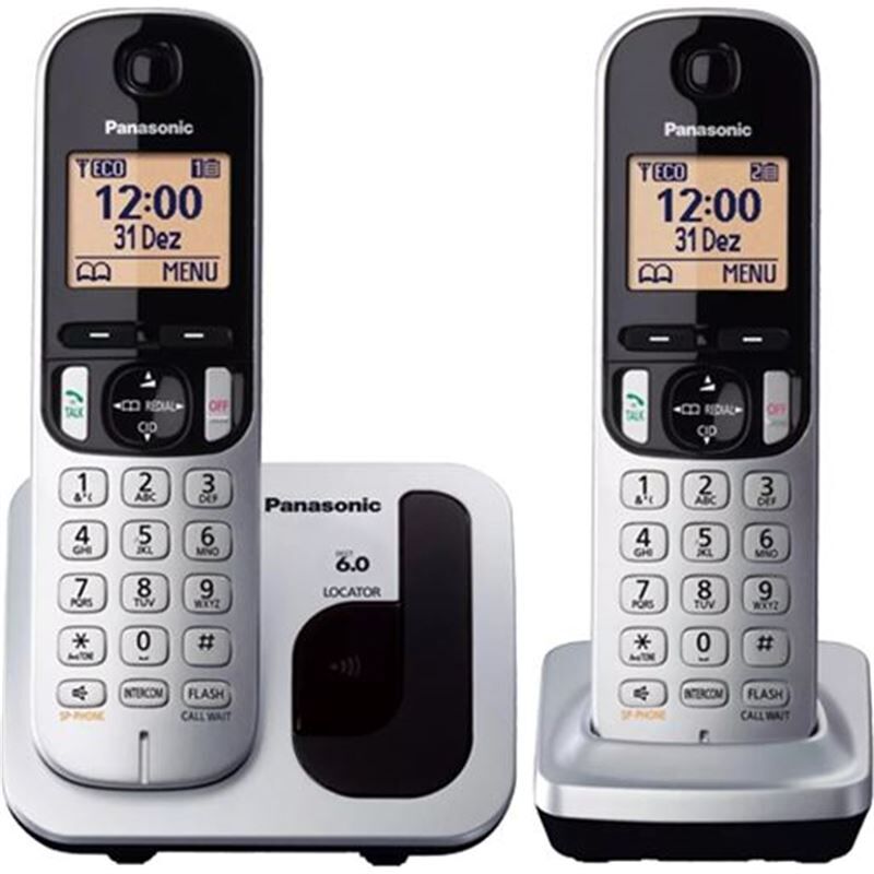 Panasonic kx_tgc212sps telefono inal kx-tgc212sps 1.6'' duo gris/negro