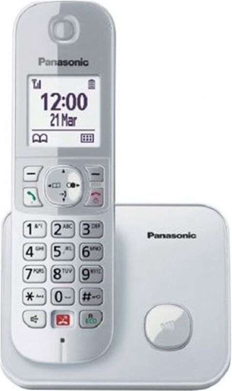 Panasonic kx-tg6851sps teléfono inalámbrico kx-tg6851sp/ plata