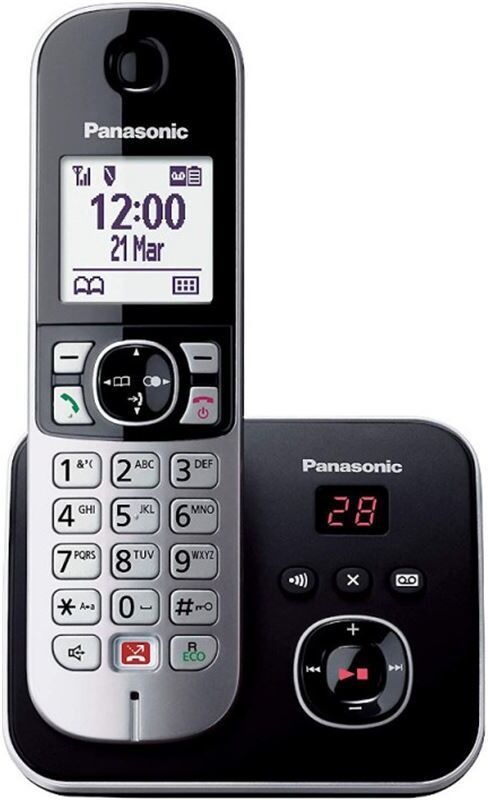 Panasonic kx_tg6861spb teléfono dect tg-6861spb contestador