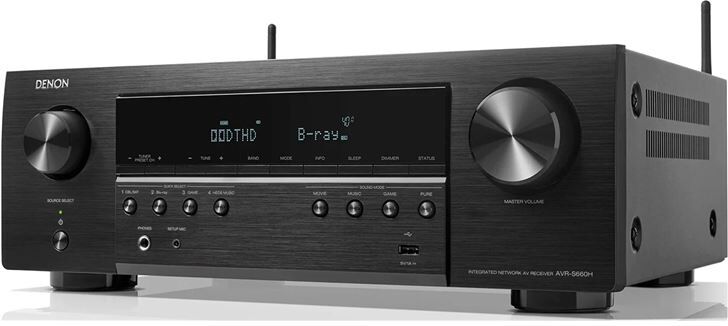 Denon +25087 #14 avr-s660h black / receptor av 5.2ch 135w 8k avrs660hbke2