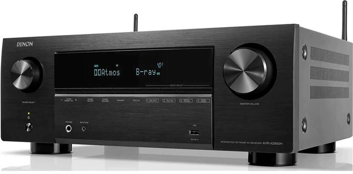 Denon +27044 #14 avr-x2800h black / receptor av 5.2.2ch o 7.2ch 1050w 8k d1532