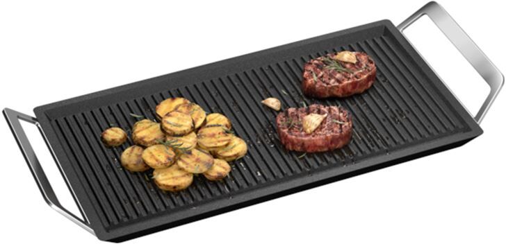 AEG a9hl33 plancha grill con revestimiento antiadherente ideal para cocinar al aire libre durante todo el año tanto la carne com