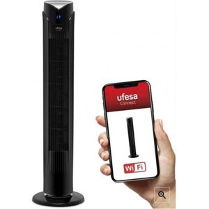 Ufesa 84105328 ventilador torre wifi 45w led os ventiladores