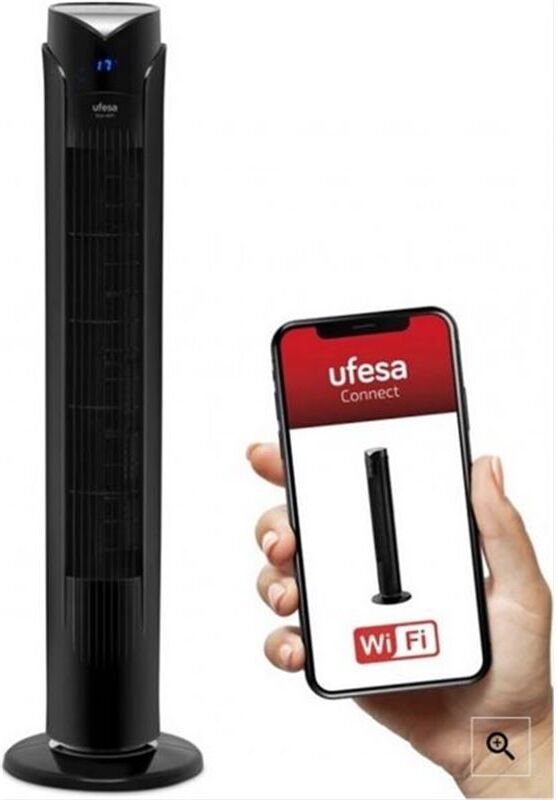 Ufesa 84105328 ventilador torre wifi 45w led os ventiladores