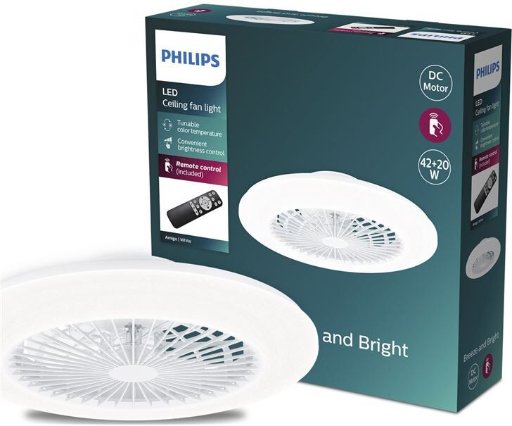 Philips 929003352601 ventilador de techo plano amigo i