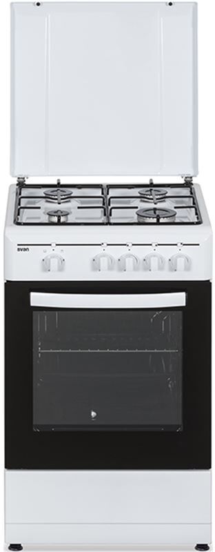 Svan skg4500tm cocina convencional a gas butano 50cm 55l blanco