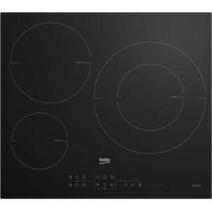 Beko hii63205mt nueva inducción 3 zonas con duo de 32cm. 7200w. acceso semi directo