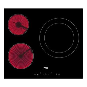 Beko hic63402t placa vitroceramica 60cm 3 zonas negro