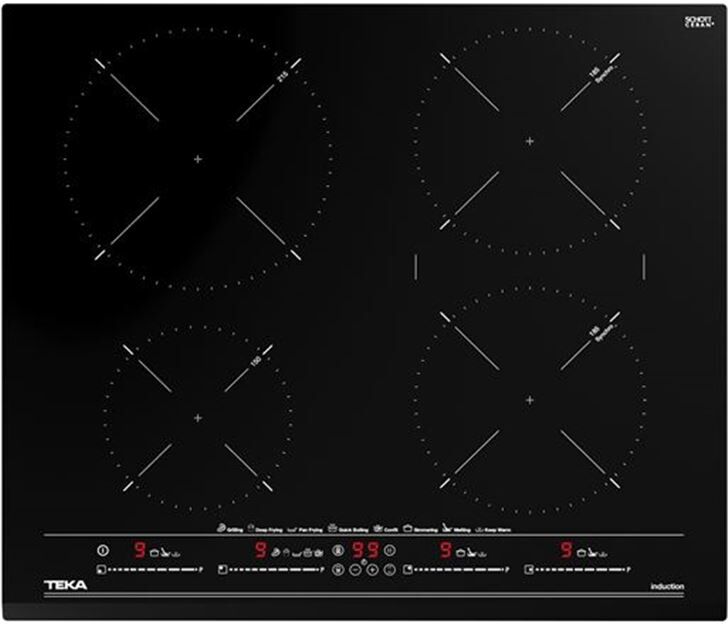 Teka 112500022 placa induccion izc 64630 bk mst 5f (4 + synchro) 60cm biselada front