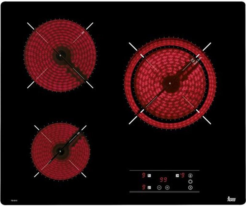 Teka 40239034 vitrocerámica tb 6310 3 zonas cristal